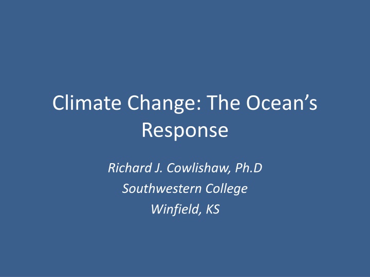 climate change the ocean s response