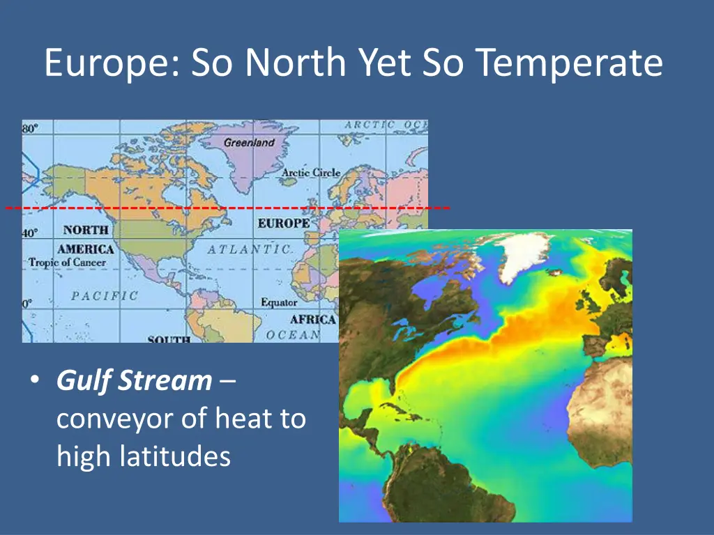 europe so north yet so temperate