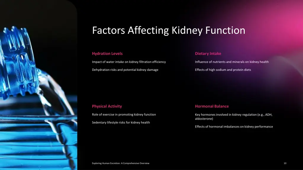 factors affecting kidney function