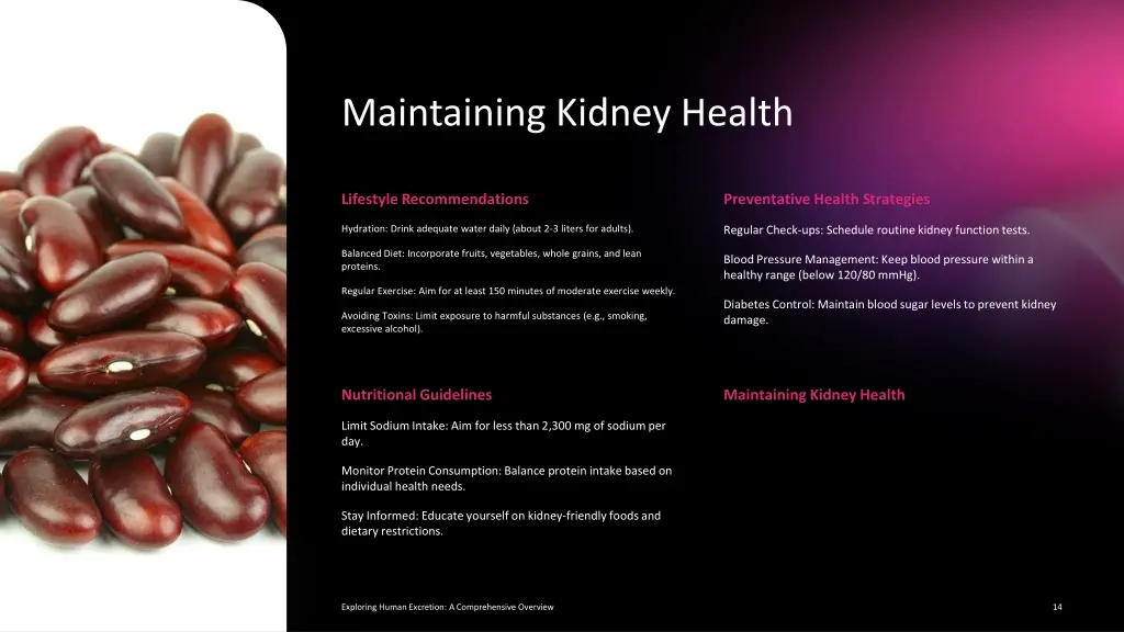 maintaining kidney health