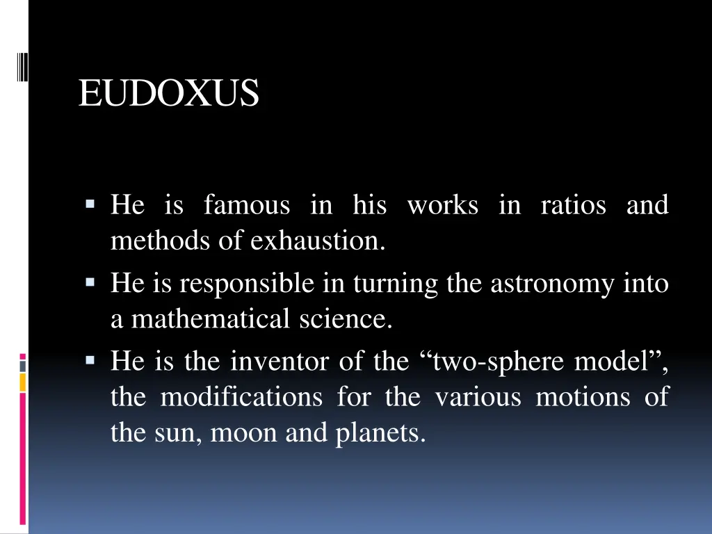 eudoxus