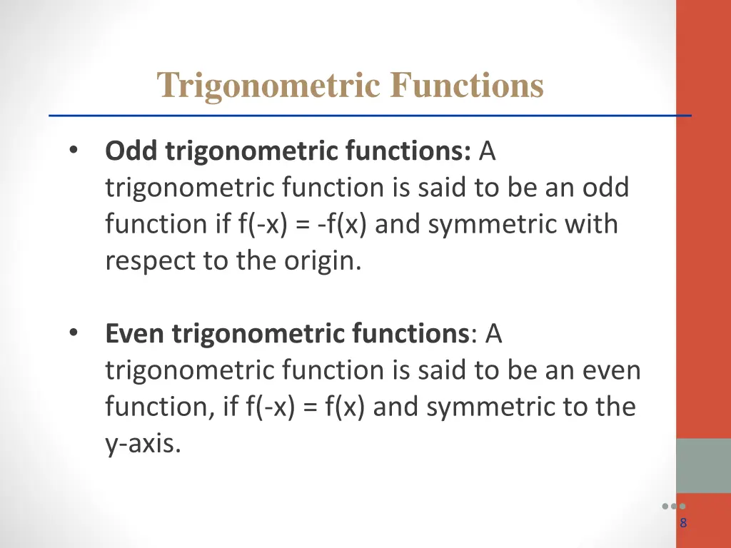 trigonometric functions 2