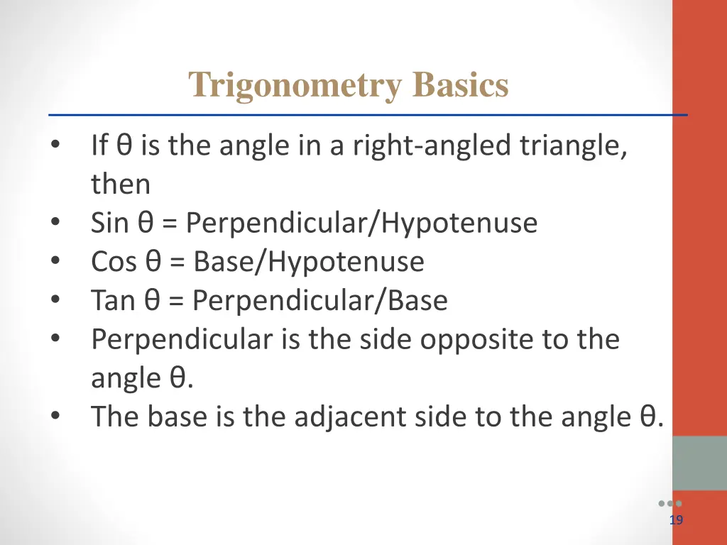 trigonometry basics 1