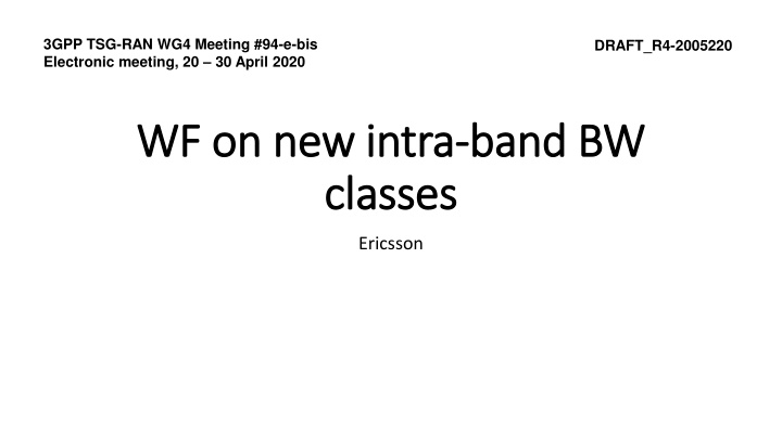 3gpp tsg ran wg4 meeting 94 e bis electronic