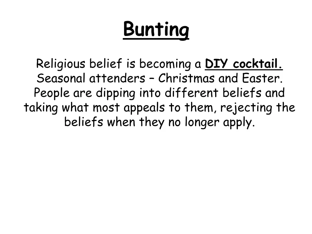bunting