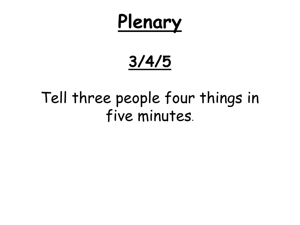 plenary