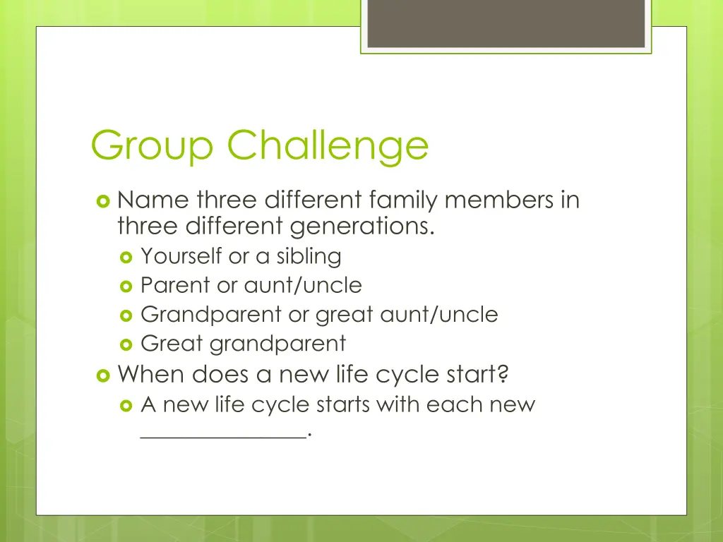 group challenge