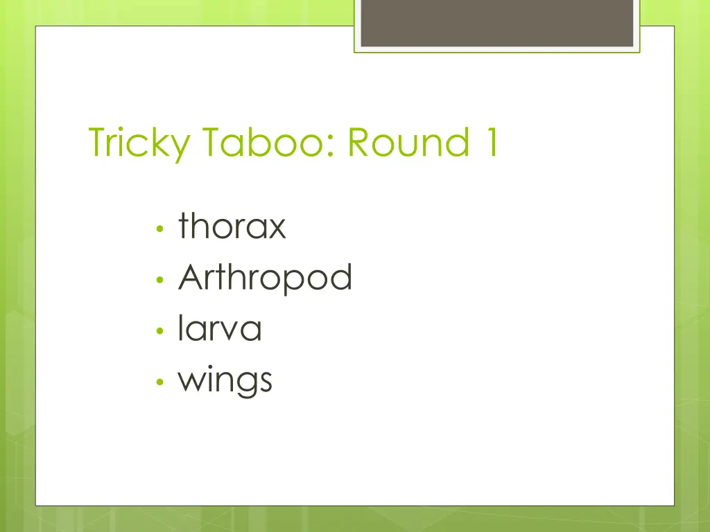 tricky taboo round 1