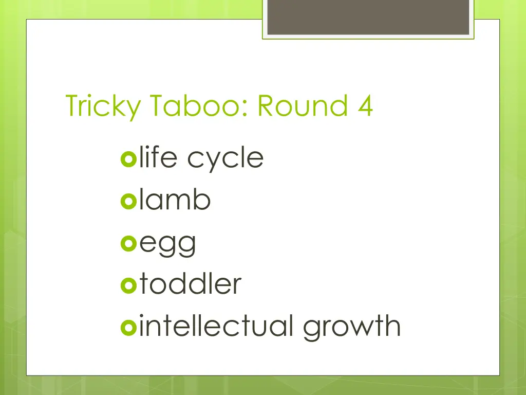 tricky taboo round 4