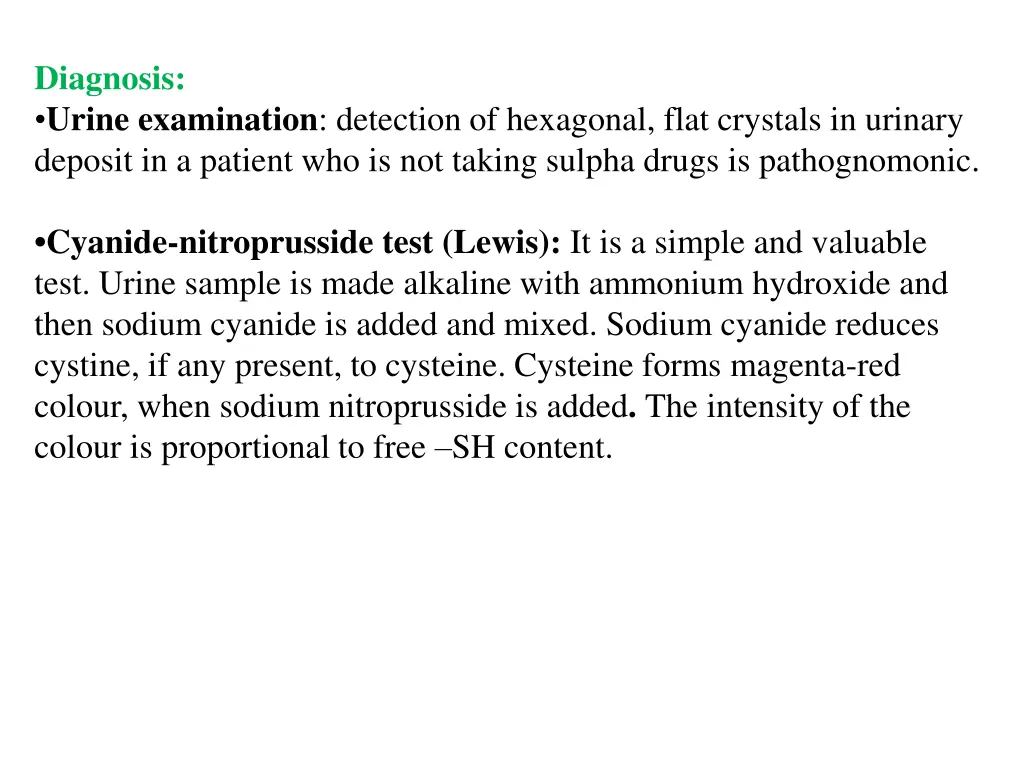 diagnosis urine examination detection