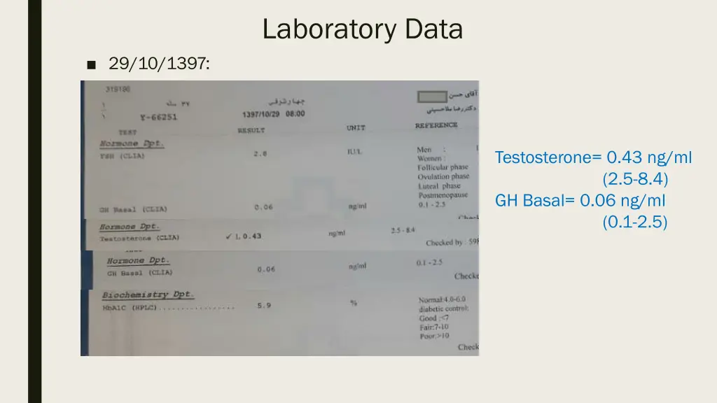 laboratory data 2