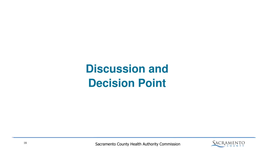 discussion and decision point