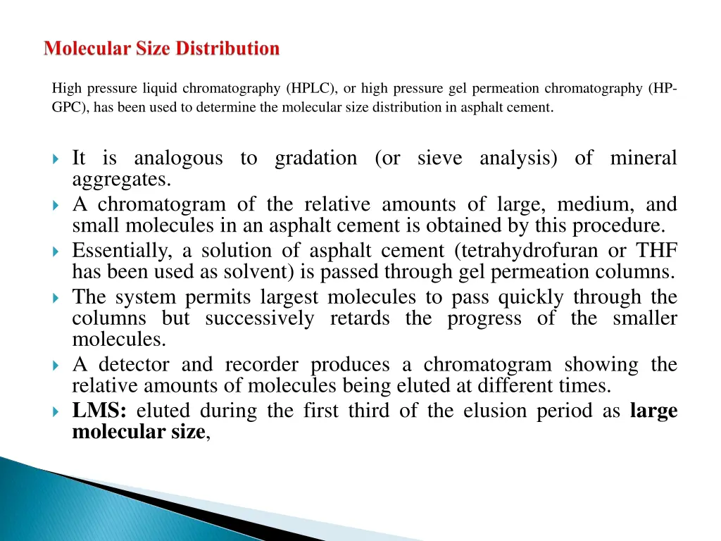 high pressure liquid chromatography hplc or high