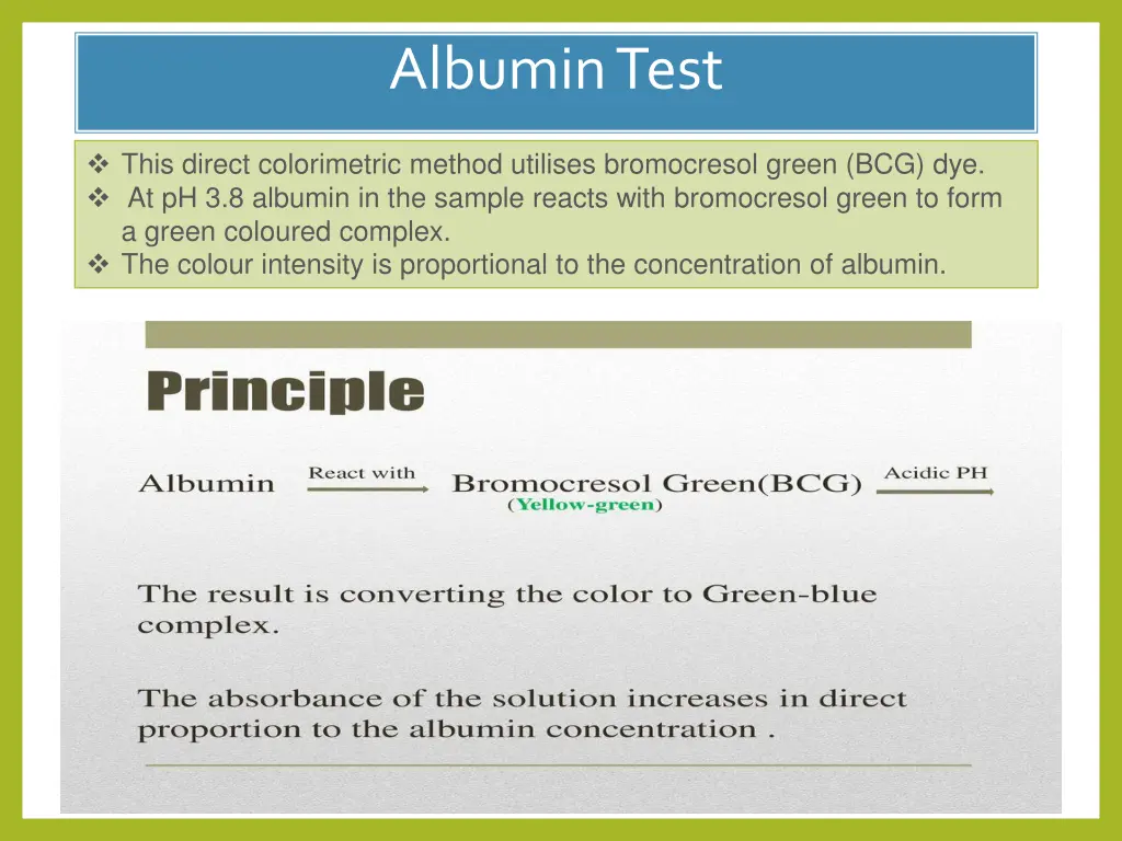 albumin test 1