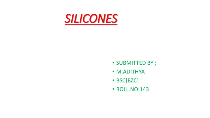 silicones silicones