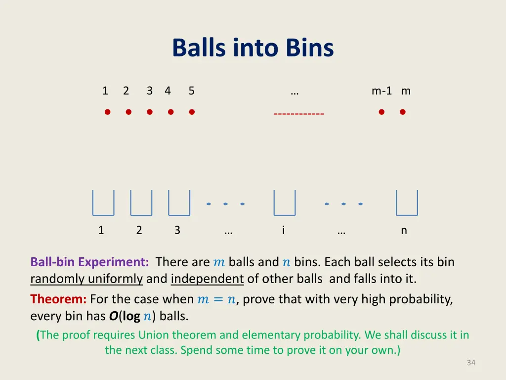balls into bins 1