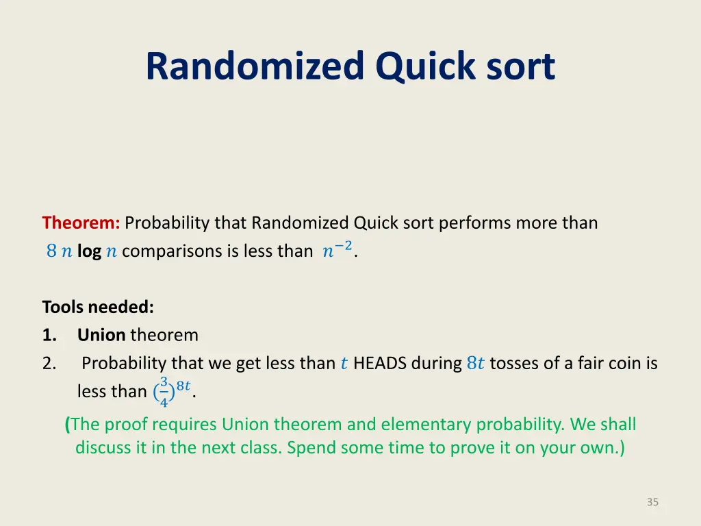 randomized quick sort 3