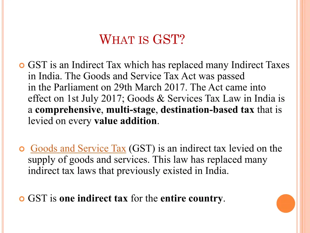 w hat is gst