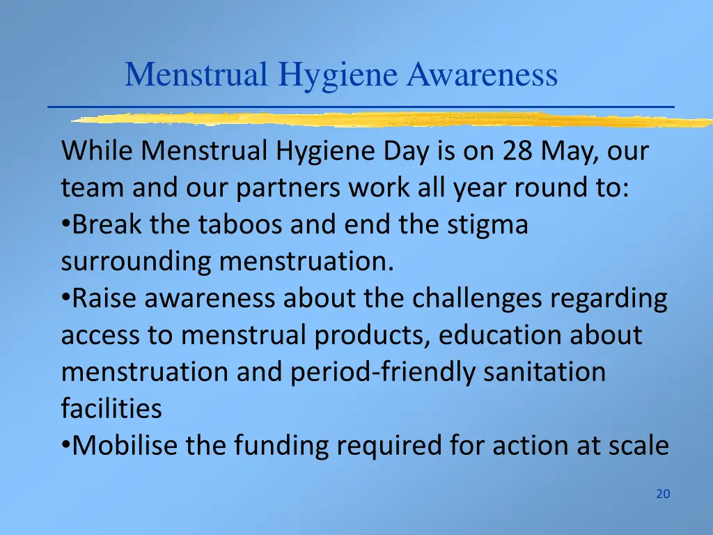 menstrual hygiene awareness