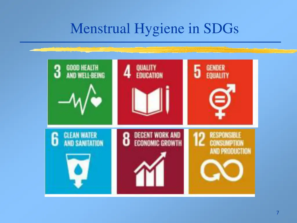 menstrual hygiene in sdgs