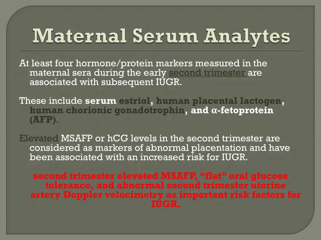 at least four hormone protein markers measured