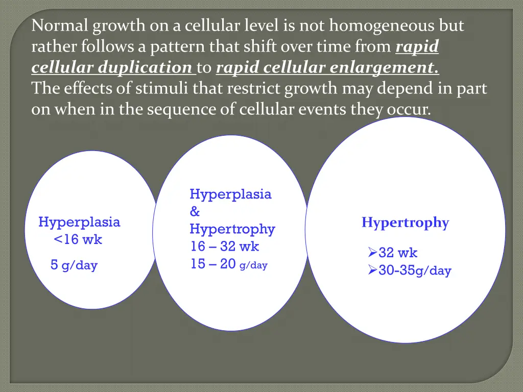 normal growth on a cellular level