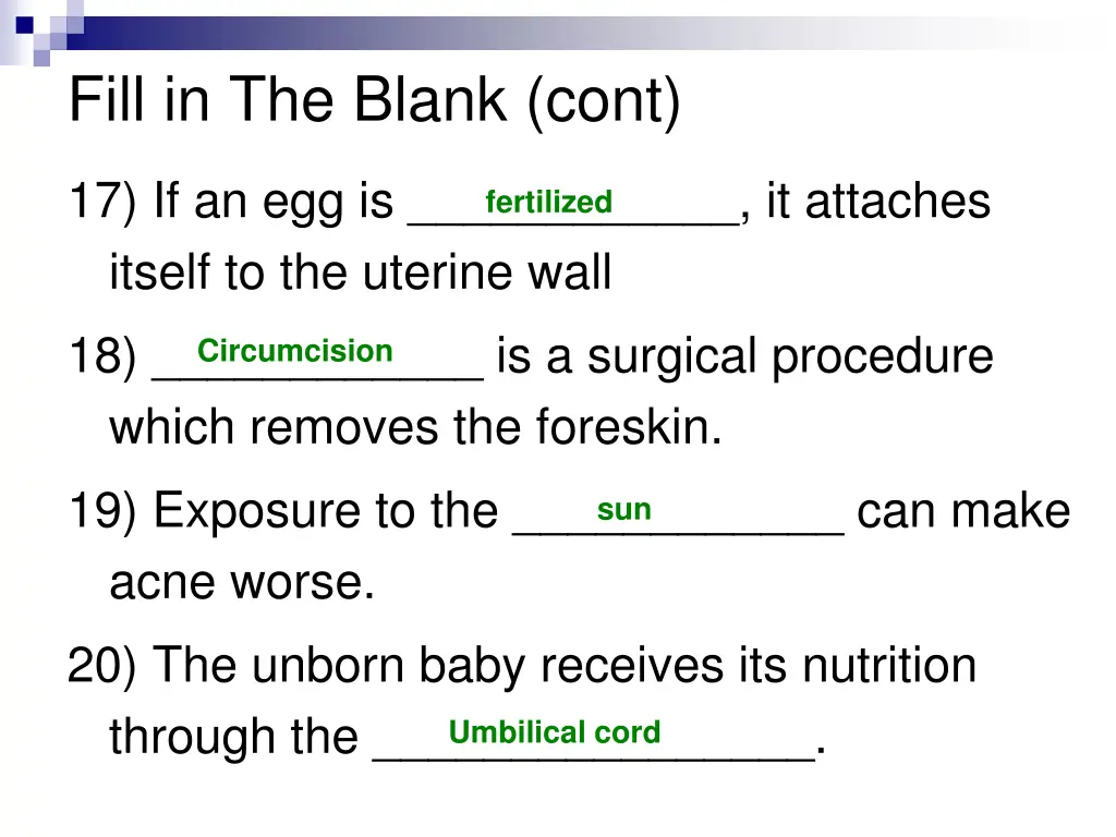 fill in the blank cont