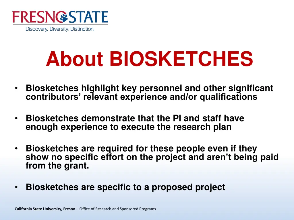 about biosketches