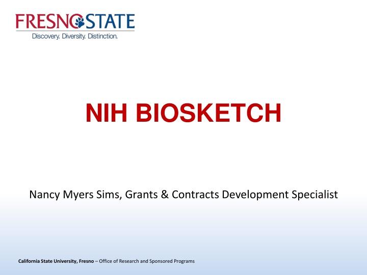 nih biosketch