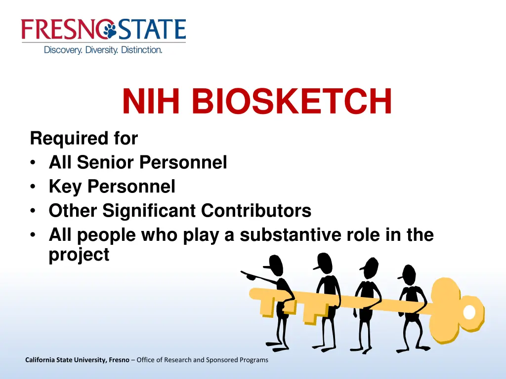 nih biosketch required for all senior personnel
