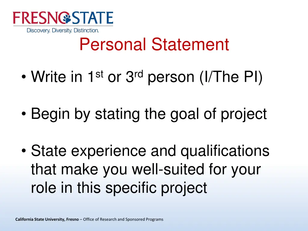 personal statement 1