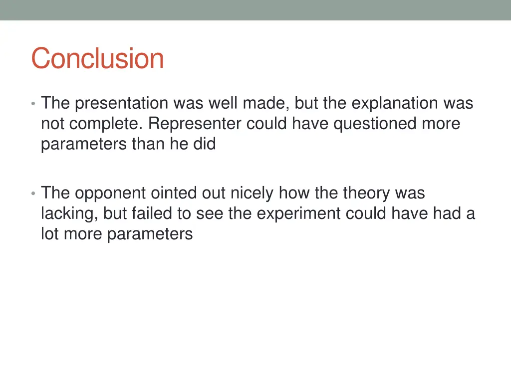 conclusion