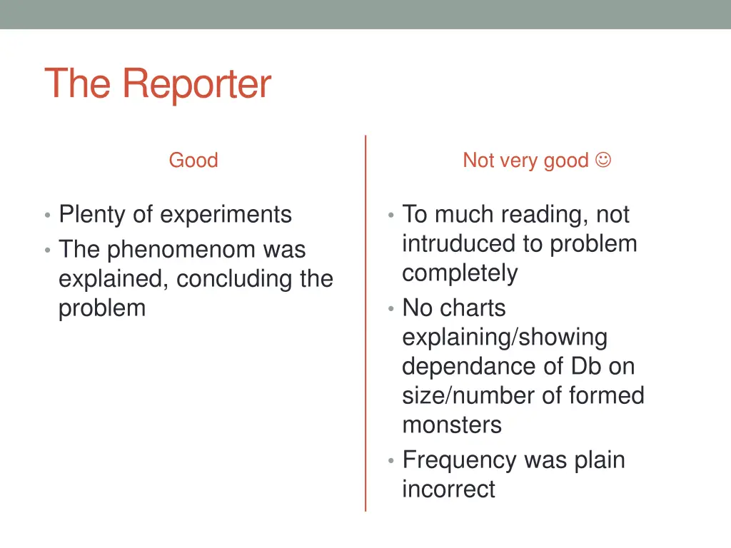 the reporter