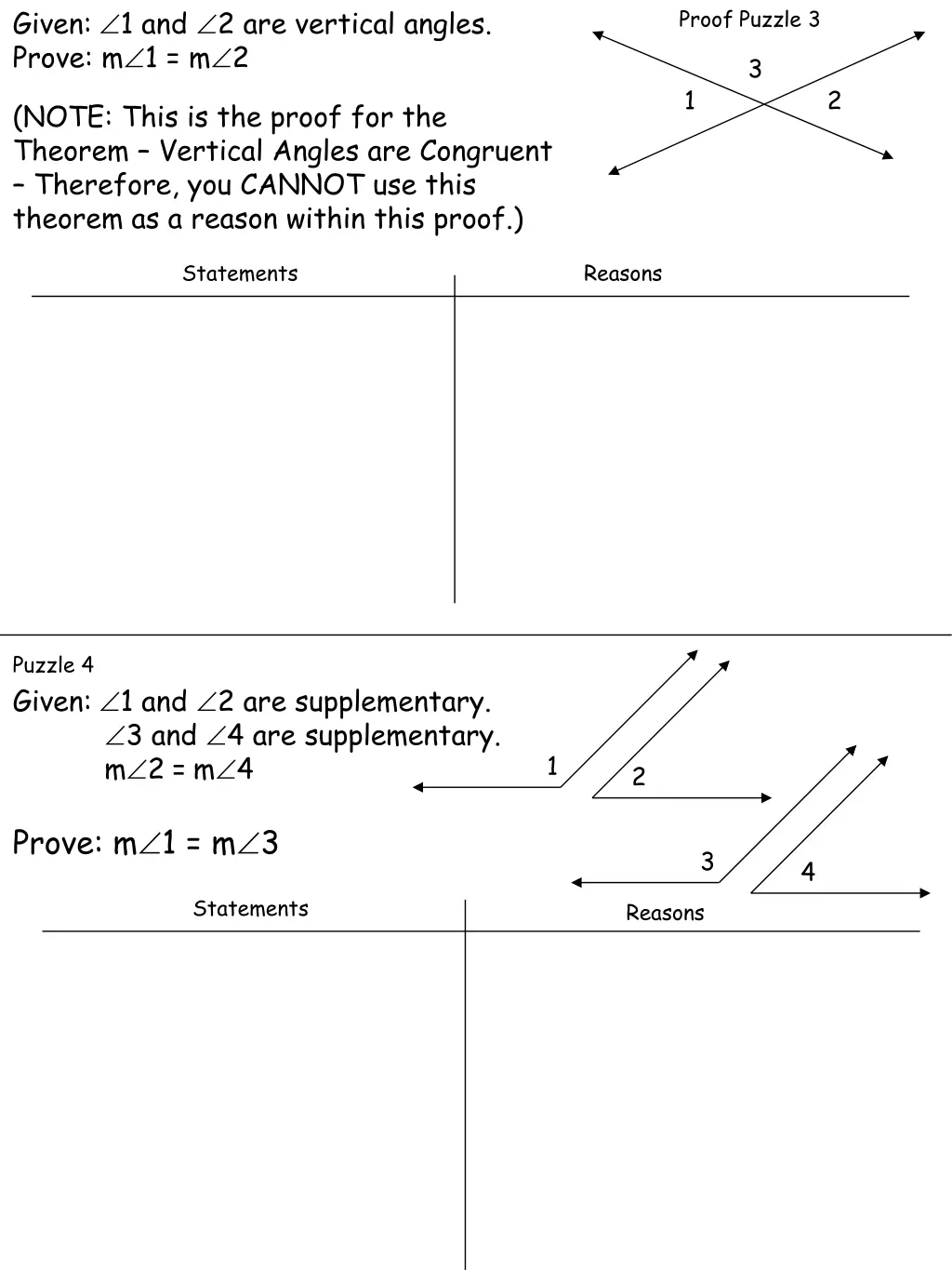 given 1 and 2 are vertical angles prove m 1 m 2