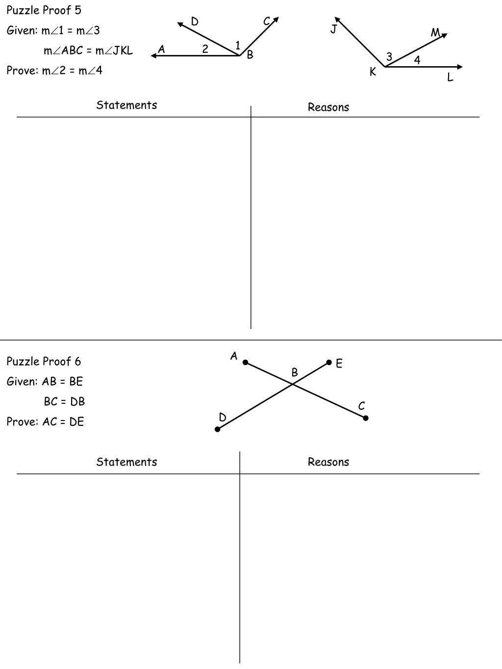 puzzle proof 5 given m 1 m 3 m abc m jkl prove