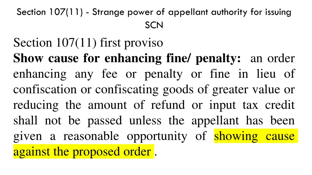 section 107 11 strange power of appellant