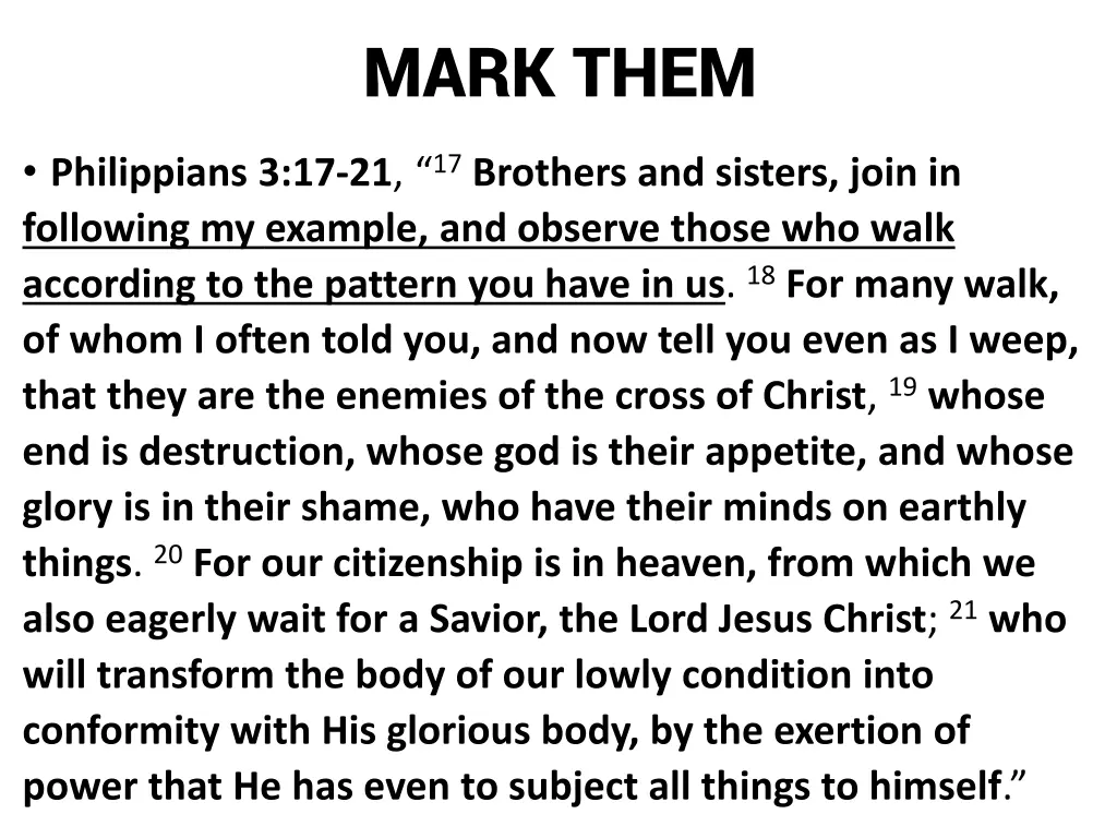 mark them