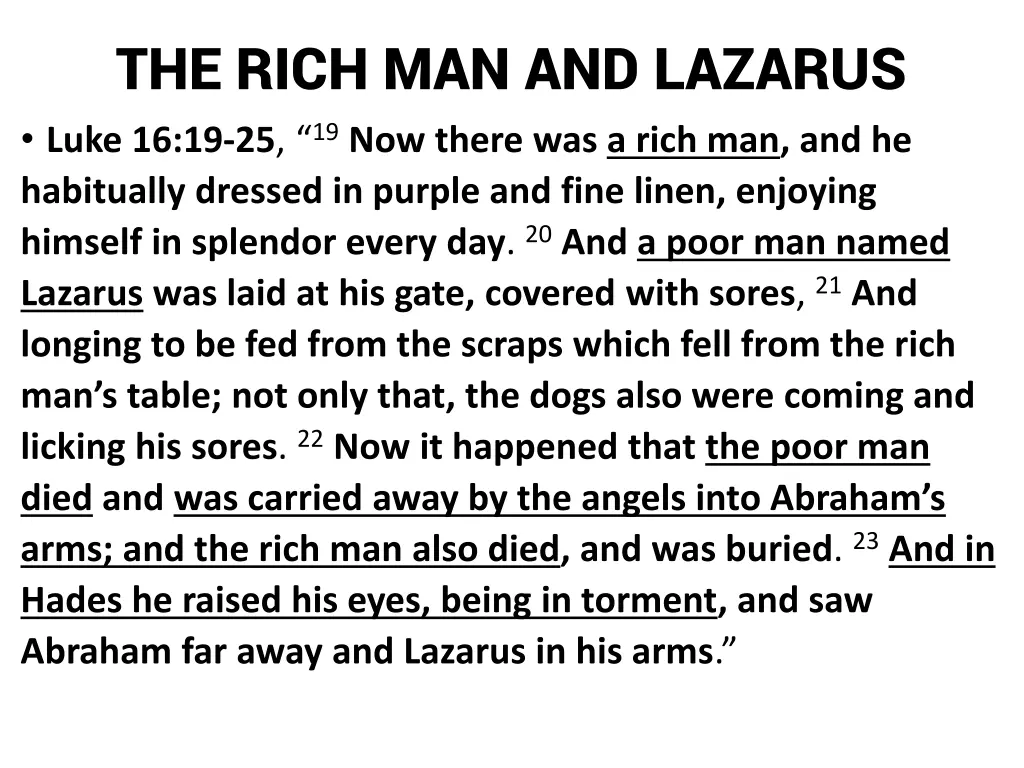 the rich man and lazarus luke
