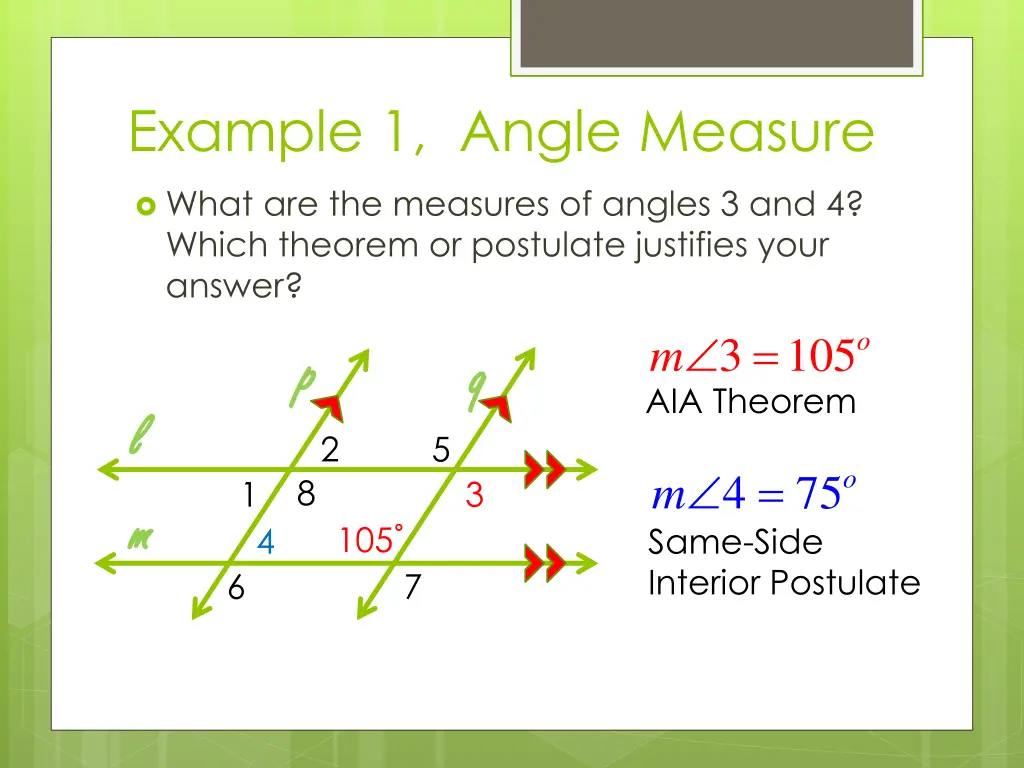 example 1 angle measure
