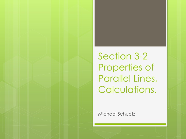 section 3 2 properties of parallel lines