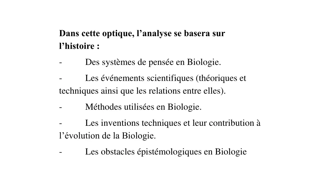 dans cette optique l analyse se basera