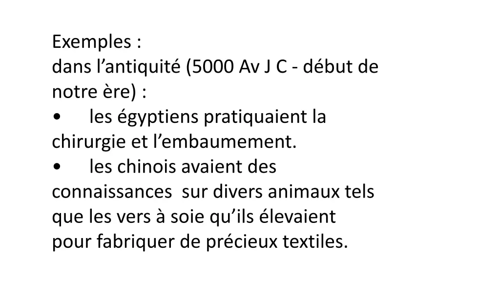 exemples dans l antiquit 5000