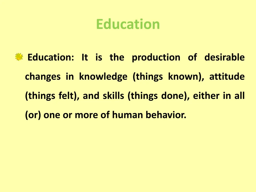 education