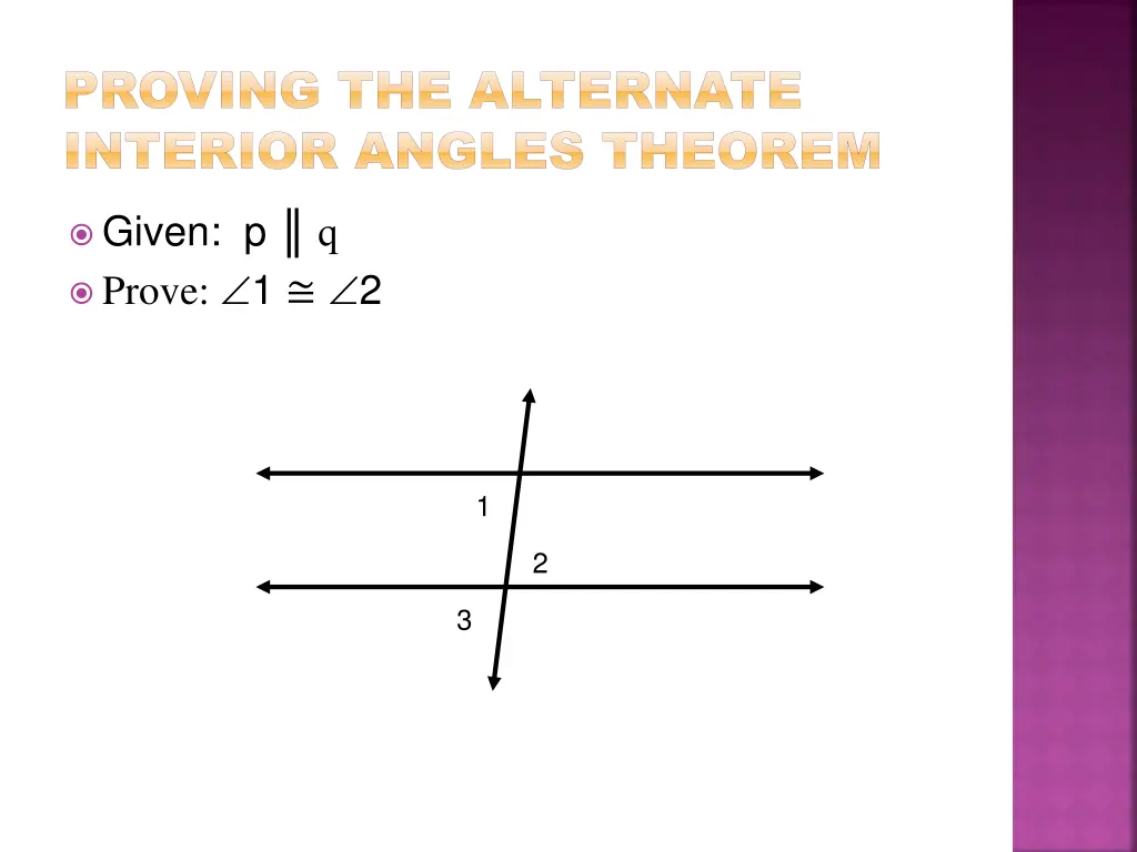 proving proving the alternate the alternate