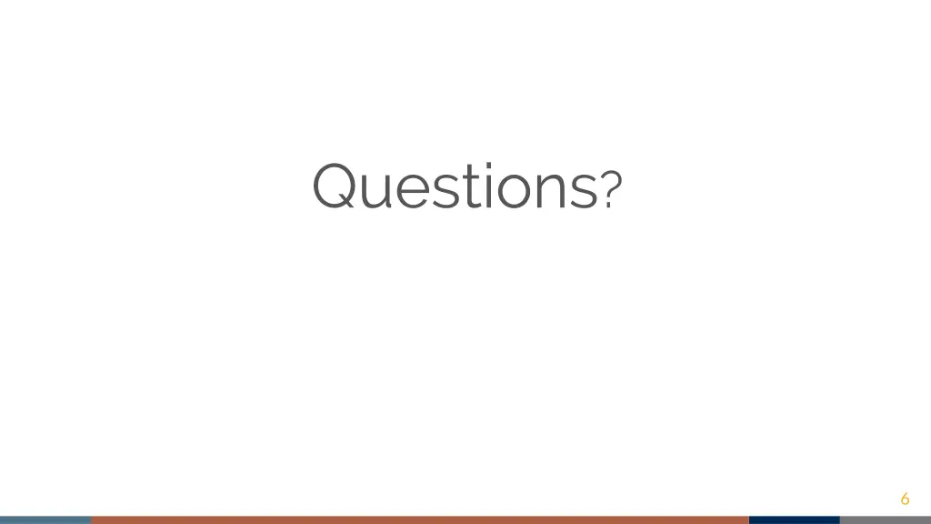 questions