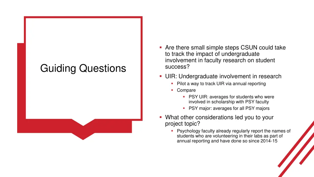 are there small simple steps csun could take