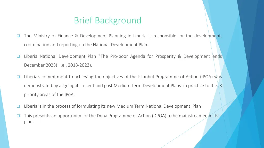 brief background