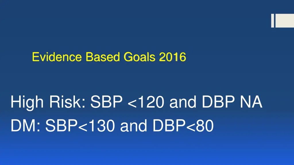 evidence based goals 2016 1