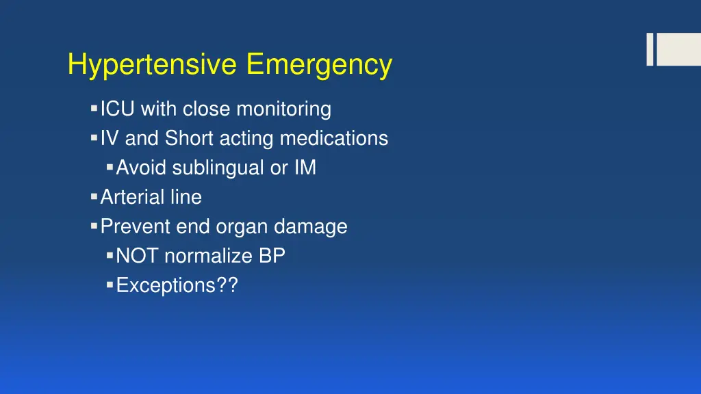 hypertensive emergency