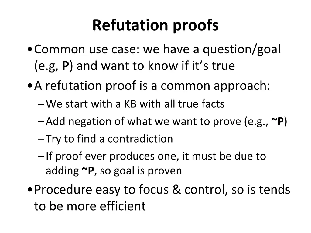 refutation proofs